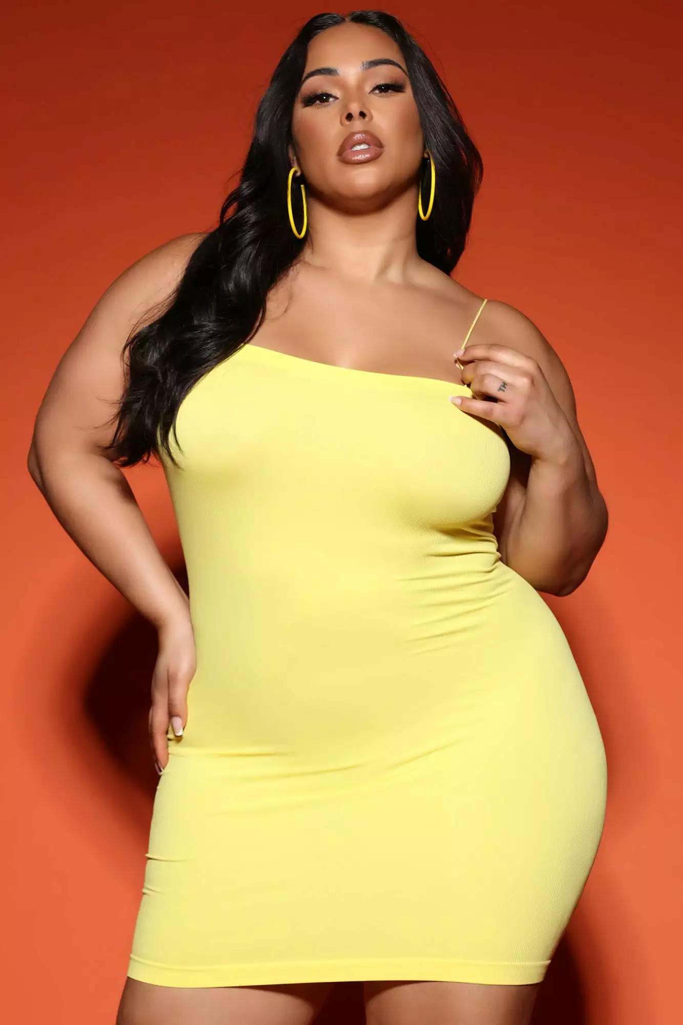 Fashion Nova Shelby Seamless Mini Dress - Yellow 7 Fashion Nova Shelby Seamless Mini Dress - Yellow - Image 5