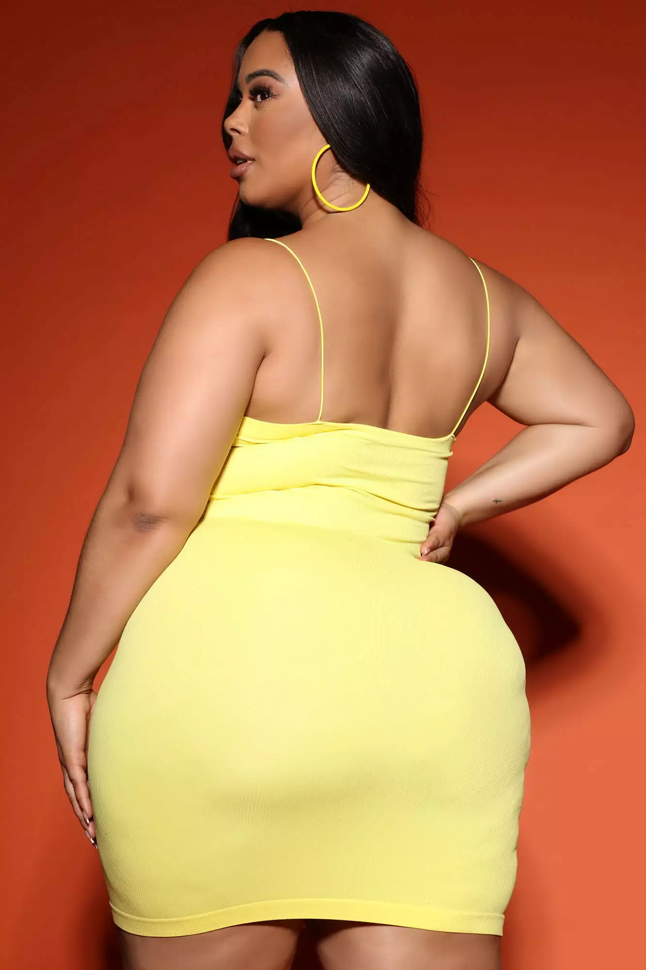Fashion Nova Shelby Seamless Mini Dress - Yellow 10 Fashion Nova Shelby Seamless Mini Dress - Yellow - Image 8