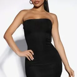 Fashion Nova Natalie Ribbed Midi Dress - Black -Fashion Nova Dresses Shop 05 11 22Studio5 SN KP 14 11 01 26 RD46046 Black 13108 EH