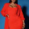 Fashion Nova Sammy Seamless Mini Dress - Orange