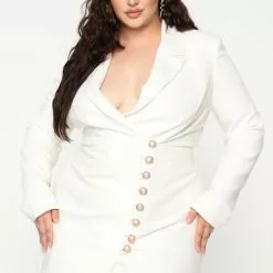 Fashion Nova Boss Lady Blazer Dress - Off White -Fashion Nova Dresses Shop 05 13 19 Studio 1 JP 10 48 21 18 DH101 OffWhite 0725 RG scaled