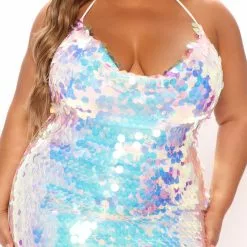 Fashion Nova Kristina Sequin Mini Dress - White -Fashion Nova Dresses Shop 05 13 22Studio1 ME DJ 13 57 08 41 SK0524 White 6171 PLUS KS