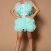 Fashion Nova Emma Tulle Ruffle Mini Dress - Aqua -Fashion Nova Dresses Shop 05 13 22Studio5 SN CM 13 45 20 21 HGD6311 Aqua 3682 KL KL