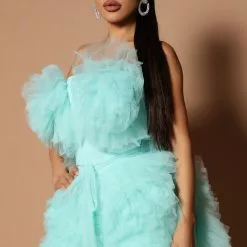 Fashion Nova Emma Tulle Ruffle Mini Dress - Aqua 8 Fashion Nova Emma Tulle Ruffle Mini Dress - Aqua -Fashion Nova Dresses Shop 05 13 22Studio5 SN CM 13 45 28 21 HGD6311 Aqua 3687 KL