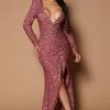 Fashion Nova Bianca Sequin Maxi Dress - Mauve -Fashion Nova Dresses Shop 05 13 22Studio5 SN CM 13 51 23 22 DR2105 Mauve R 3697 KL