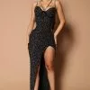 Fashion Nova Priscilla Embellished Maxi Dress - Black
