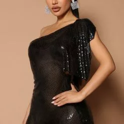 Fashion Nova Lindsey Metal Mesh Mini Dress - Black 8 Fashion Nova Lindsey Metal Mesh Mini Dress - Black -Fashion Nova Dresses Shop 05 13 22Studio5 SN CM 14 53 45 34 LD754 Black R 3861 SG