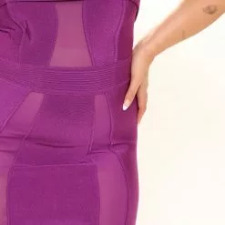 Fashion Nova Luxury Bandage Mini Dress - Purple -Fashion Nova Dresses Shop 05 16 22Studio2 SN KP 10 27 39 21 BD222A Purple 3174 PLUS SG