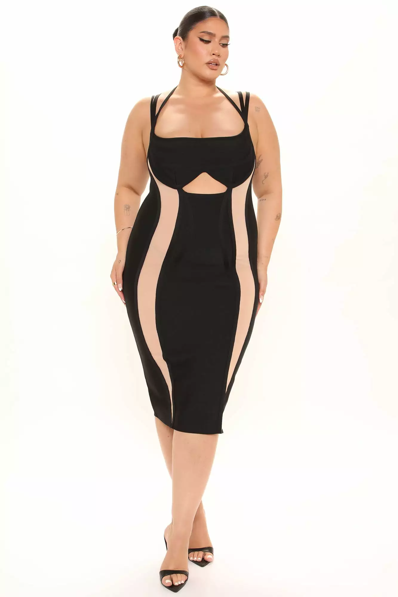 Fashion Nova My Night Out Bandage Midi Dress - Black 9 Fashion Nova My Night Out Bandage Midi Dress - Black - Image 7
