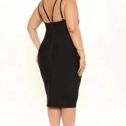 Fashion Nova My Night Out Bandage Midi Dress - Black 22 Fashion Nova My Night Out Bandage Midi Dress - Black -Fashion Nova Dresses Shop 05 16 22Studio2 SN KP 14 02 22 49 BD266 Black 3523 PLUS KS