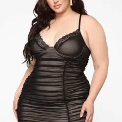 Fashion Nova Silent Killer Ruched Mini Dress - Black -Fashion Nova Dresses Shop 05 17 19 Studio 3 JP 11 48 53 35 JD0530 Black 1017 WG scaled
