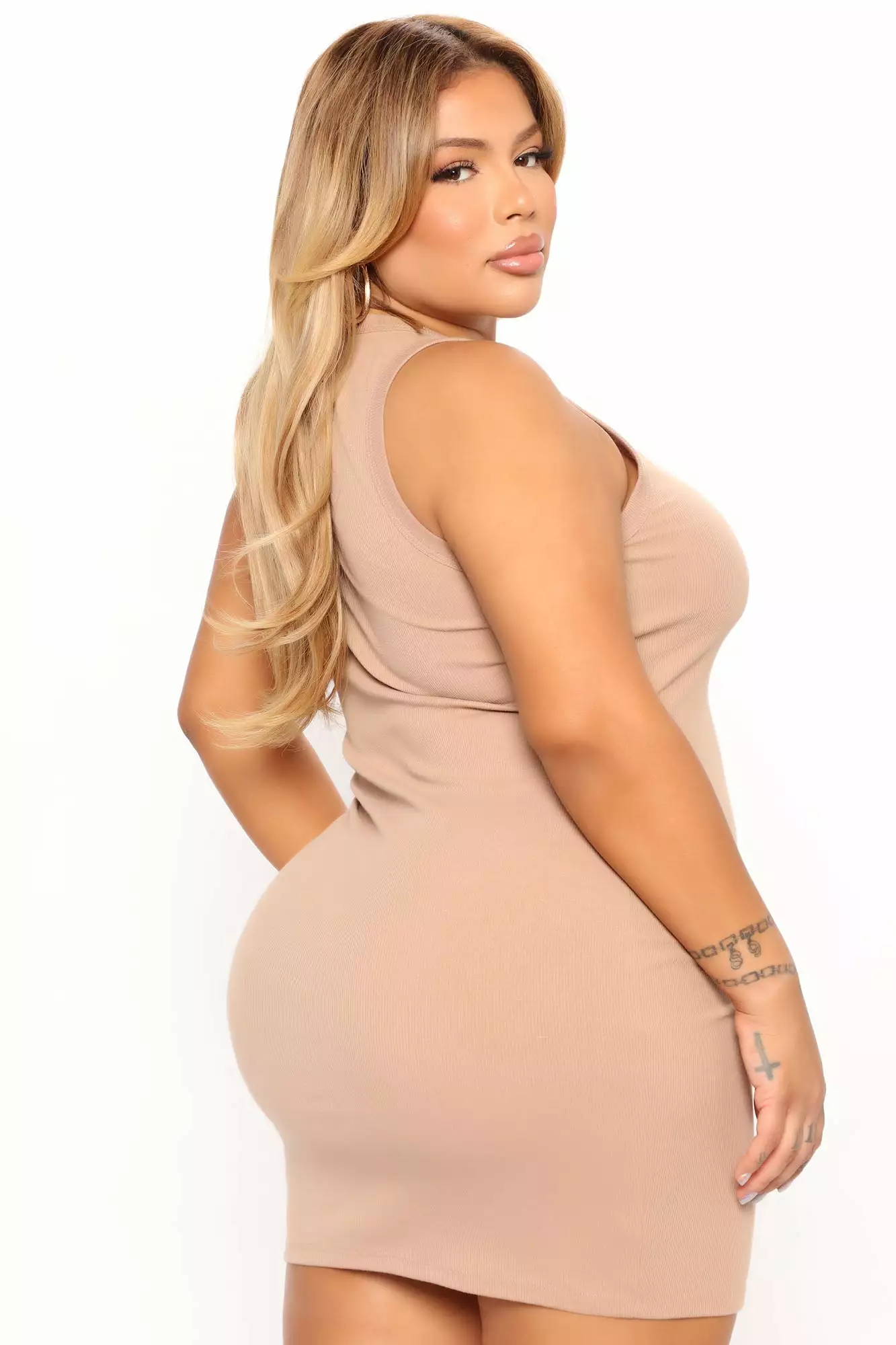 Fashion Nova Cowgirls Do It Better Sleeveless Mini Dress - Taupe 10 Fashion Nova Cowgirls Do It Better Sleeveless Mini Dress - Taupe - Image 8