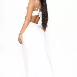 Fashion Nova Alysha Satin Maxi Dress - White -Fashion Nova Dresses Shop 05 20 22Studio3 SN CM 14 30 02 26 FS22E817 White 0251 SG