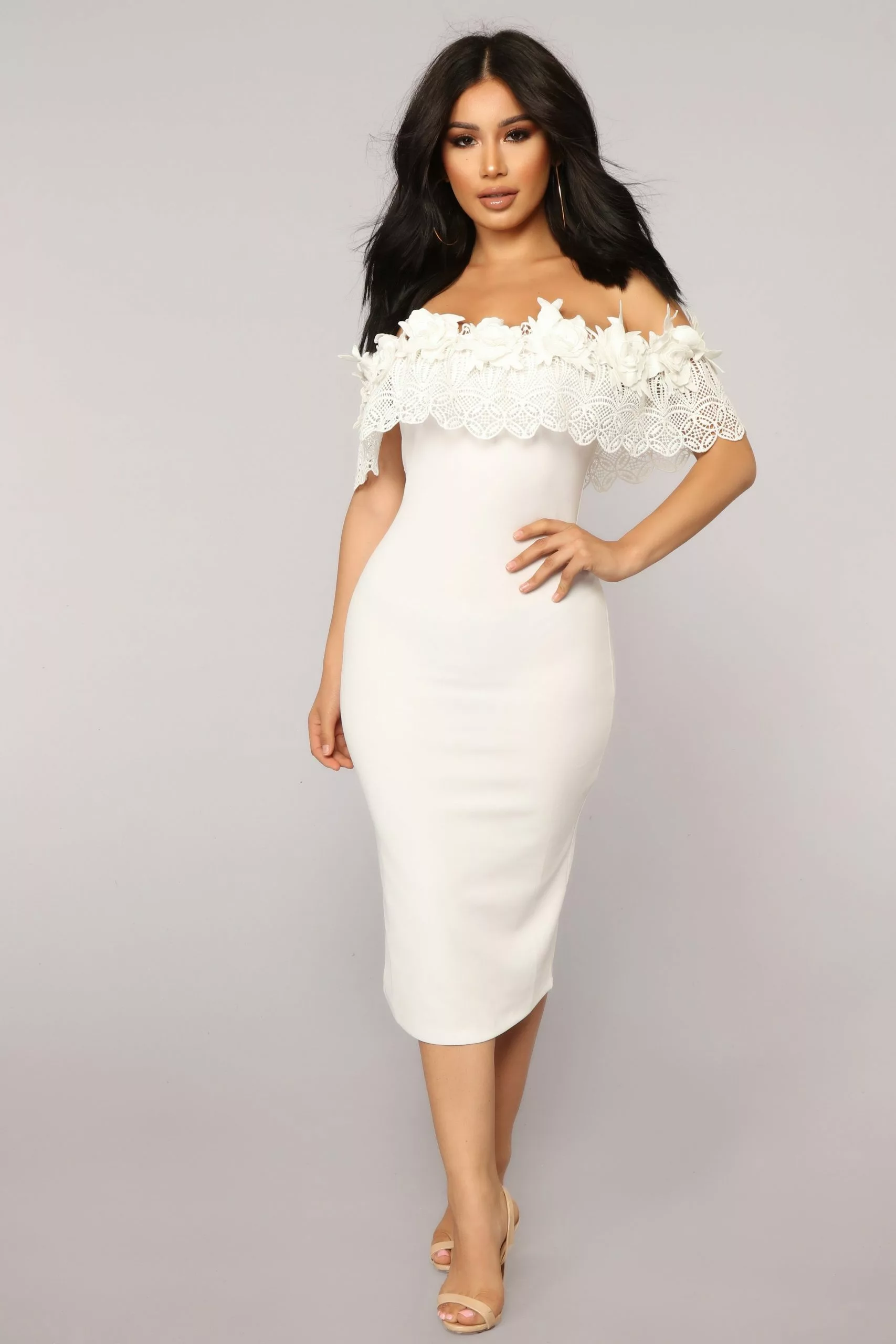 Fashion Nova Midnight In Moscow Dress - White 4 Fashion Nova Midnight In Moscow Dress - White - Image 2