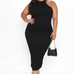 Fashion Nova Living For It Ribbed Midi Dress - Black 16 Fashion Nova Living For It Ribbed Midi Dress - Black -Fashion Nova Dresses Shop 05 21 21Studio3 DM JH 12 07 11 34 D10404 Black 2054 PLUS RA