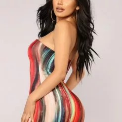 Fashion Nova Work Of Art Dress - Red/Multi -Fashion Nova Dresses Shop 05 23 18 Stduio1 D6463D Red0490 scaled