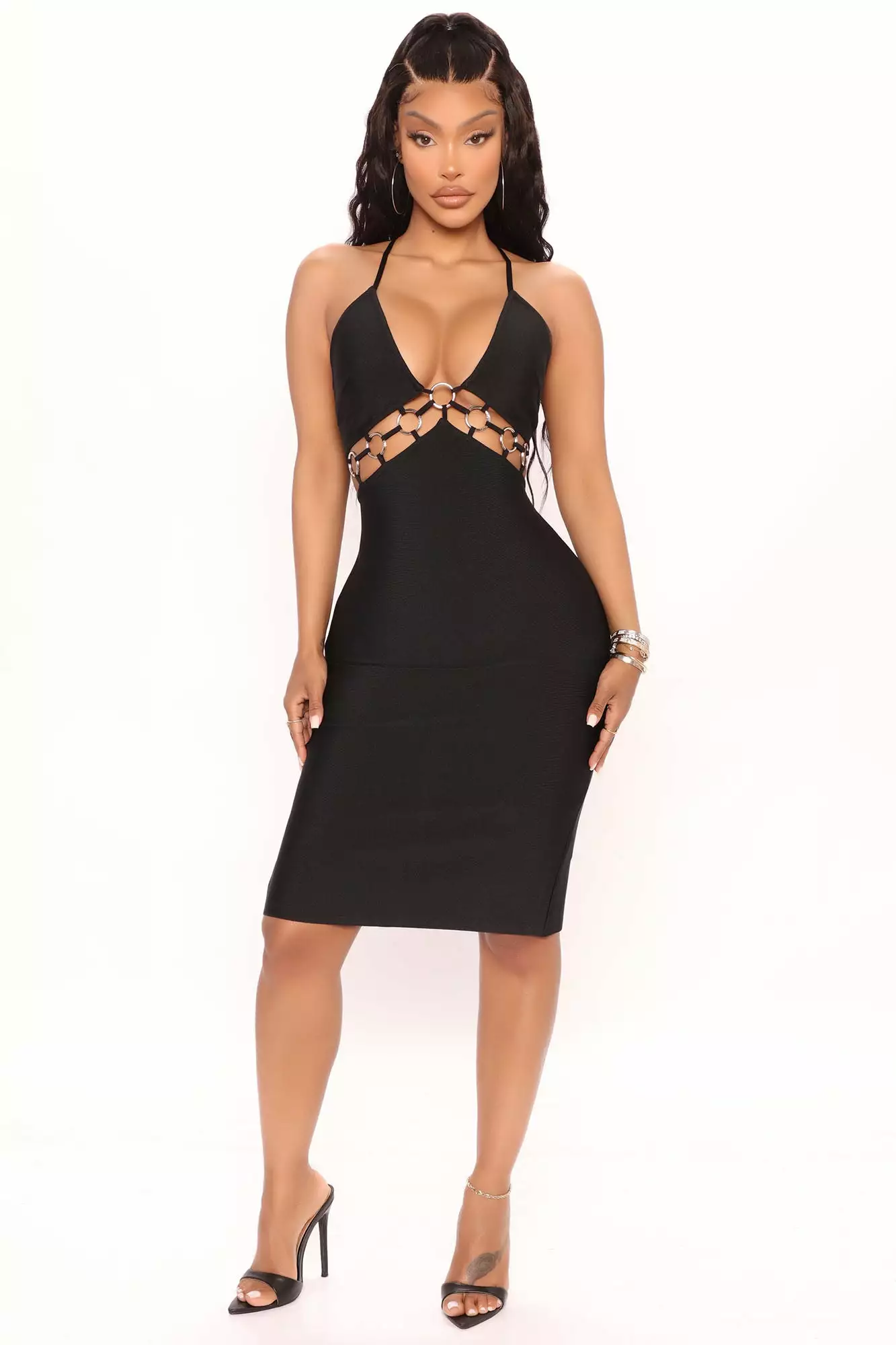 Fashion Nova His Heart's Desire Bandage Midi Dress - Black 3 Fashion Nova His Heart's Desire Bandage Midi Dress - Black