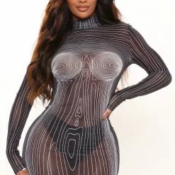 Fashion Nova Centerpiece Mesh Mini Dress - Black/combo 14 Fashion Nova Centerpiece Mesh Mini Dress - Black/combo -Fashion Nova Dresses Shop 05 24 22Studio2 RT 11 24 45 6 DC27716 Blackcombo 1558 PB