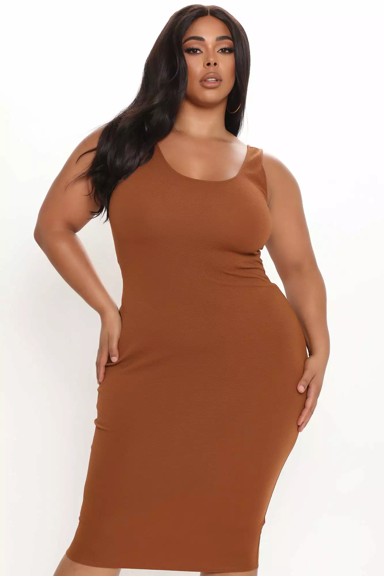 Fashion Nova Feeling Reborn Midi Dress - Brown 9 Fashion Nova Feeling Reborn Midi Dress - Brown - Image 7