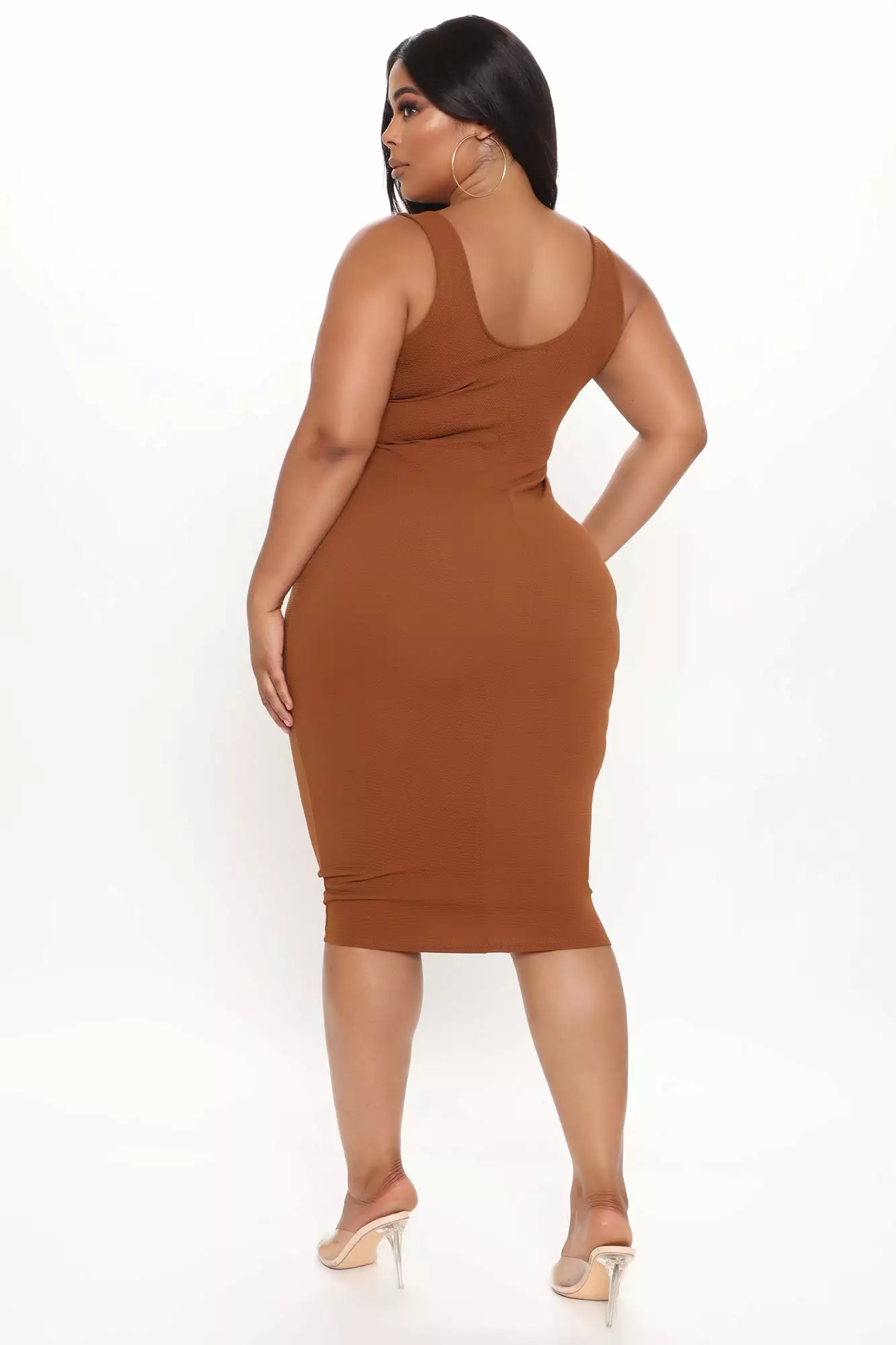Fashion Nova Feeling Reborn Midi Dress - Brown 10 Fashion Nova Feeling Reborn Midi Dress - Brown - Image 8