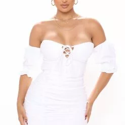 Fashion Nova Sunday Crush Mini Dress - White -Fashion Nova Dresses Shop 05 28 21Studio4 CE RL 13 13 26 44 73926FN White P 2310 RA