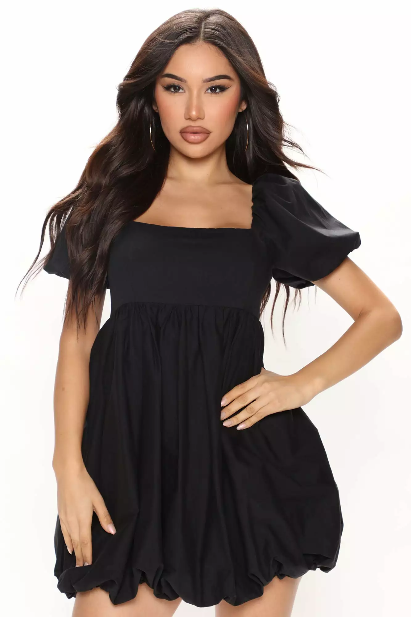Fashion Nova Anetta Babydoll Dress - Black 4 Fashion Nova Anetta Babydoll Dress - Black - Image 2