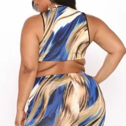 Fashion Nova Better Believe Me Maxi Dress - Blue/combo -Fashion Nova Dresses Shop 06 01 21Studio3 RT SM 11 42 46 23 SHD1321 Bluecombo 0843 PLUS JK