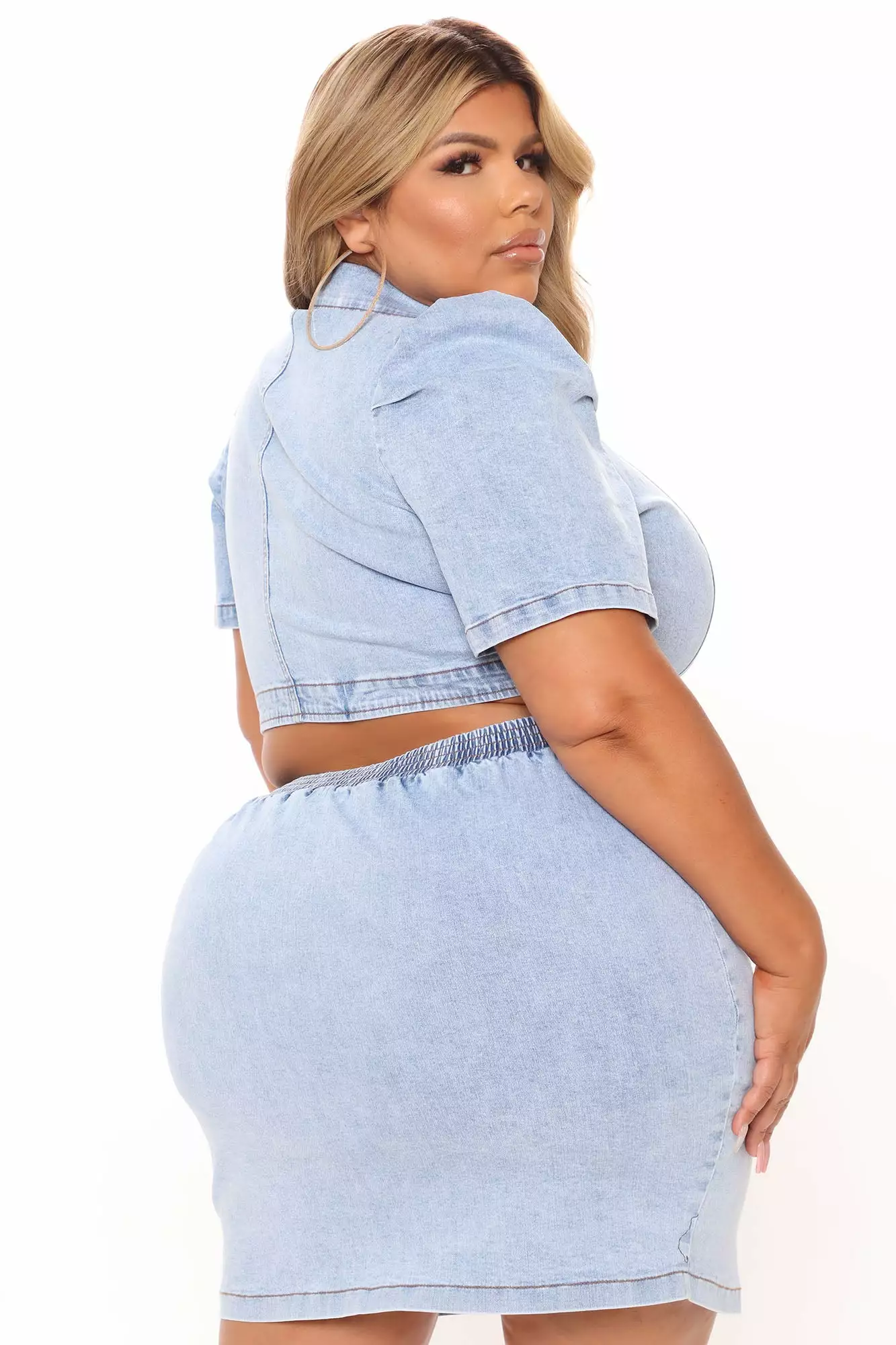 Fashion Nova Happiest Days Denim Mini Dress - Light Wash 10 Fashion Nova Happiest Days Denim Mini Dress - Light Wash - Image 8