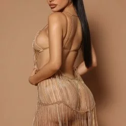 Fashion Nova Amelina Chainmail Mini Dress - Gold -Fashion Nova Dresses Shop 06 03 22Studio6 SN KP 09 51 57 4 GW22X2058 Gold 0267 PB