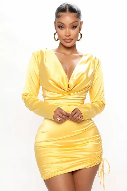 Fashion Nova Champagne Bottles Satin Mini Dress - Yellow -Fashion Nova Dresses Shop 06 06 22Studio4 ME RL 15 57 02 44 VD7718 Yellow R 2287 JB