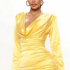 Fashion Nova Champagne Bottles Satin Mini Dress - Yellow -Fashion Nova Dresses Shop 06 06 22Studio4 ME RL 15 57 11 44 VD7718 Yellow R 2289 JB