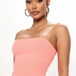 Fashion Nova Simple Necessity Mini Dress - Neon Orange -Fashion Nova Dresses Shop 06 06 22Studio4 ME RL 16 05 58 48 73357FN NeonOrange R 2325 JB