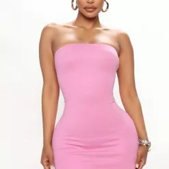 Fashion Nova Hazel Mini Tube Dress - Pink