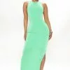 Fashion Nova Back In Town Slinky Maxi Dress - Green -Fashion Nova Dresses Shop 06 06 22Studio4 ME RL 16 10 05 50 FS22E861 Green R 2338 JB