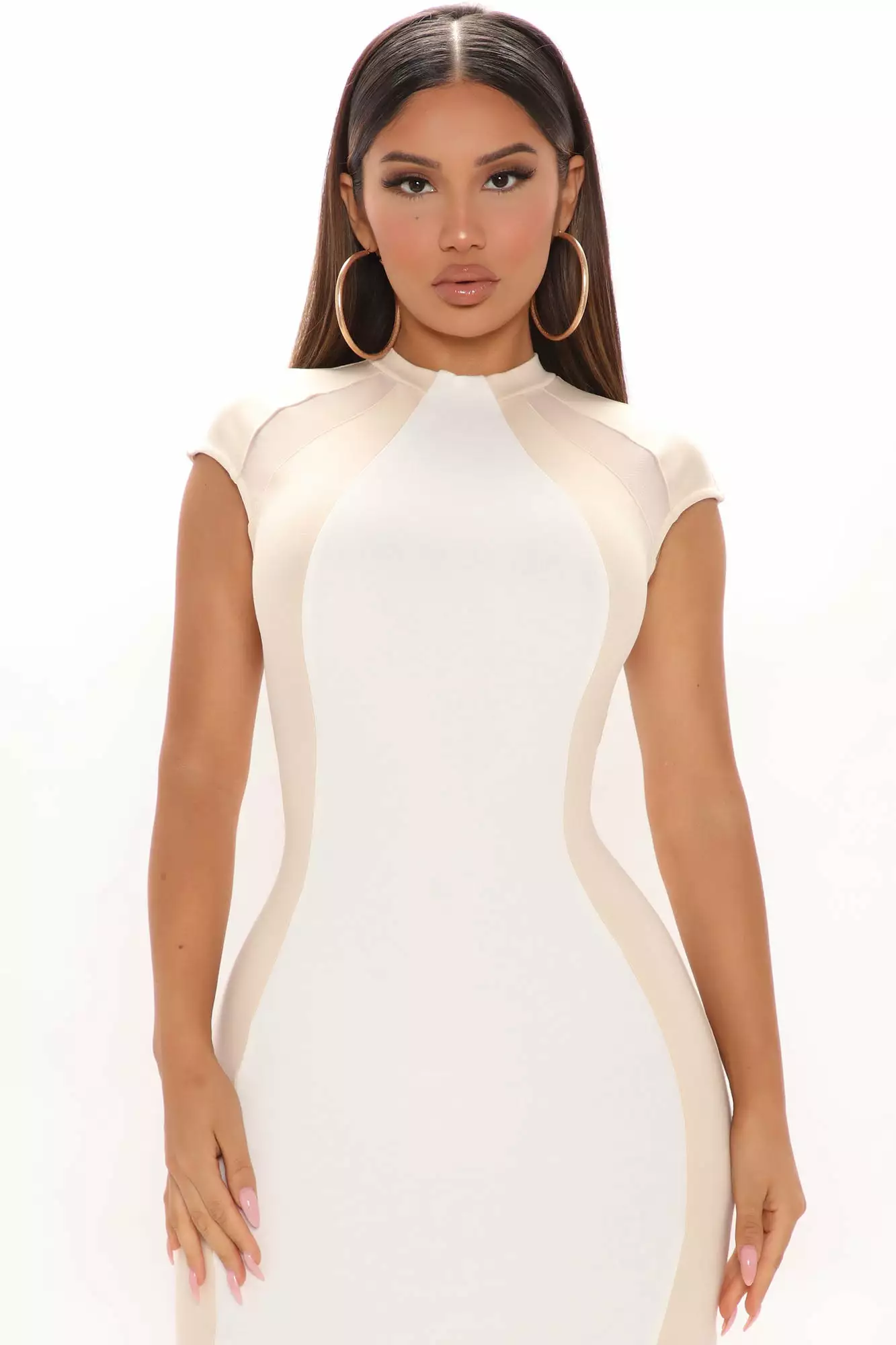 Fashion Nova Black Tie Affair Midi Dress - White/combo 4 Fashion Nova Black Tie Affair Midi Dress - White/combo - Image 2