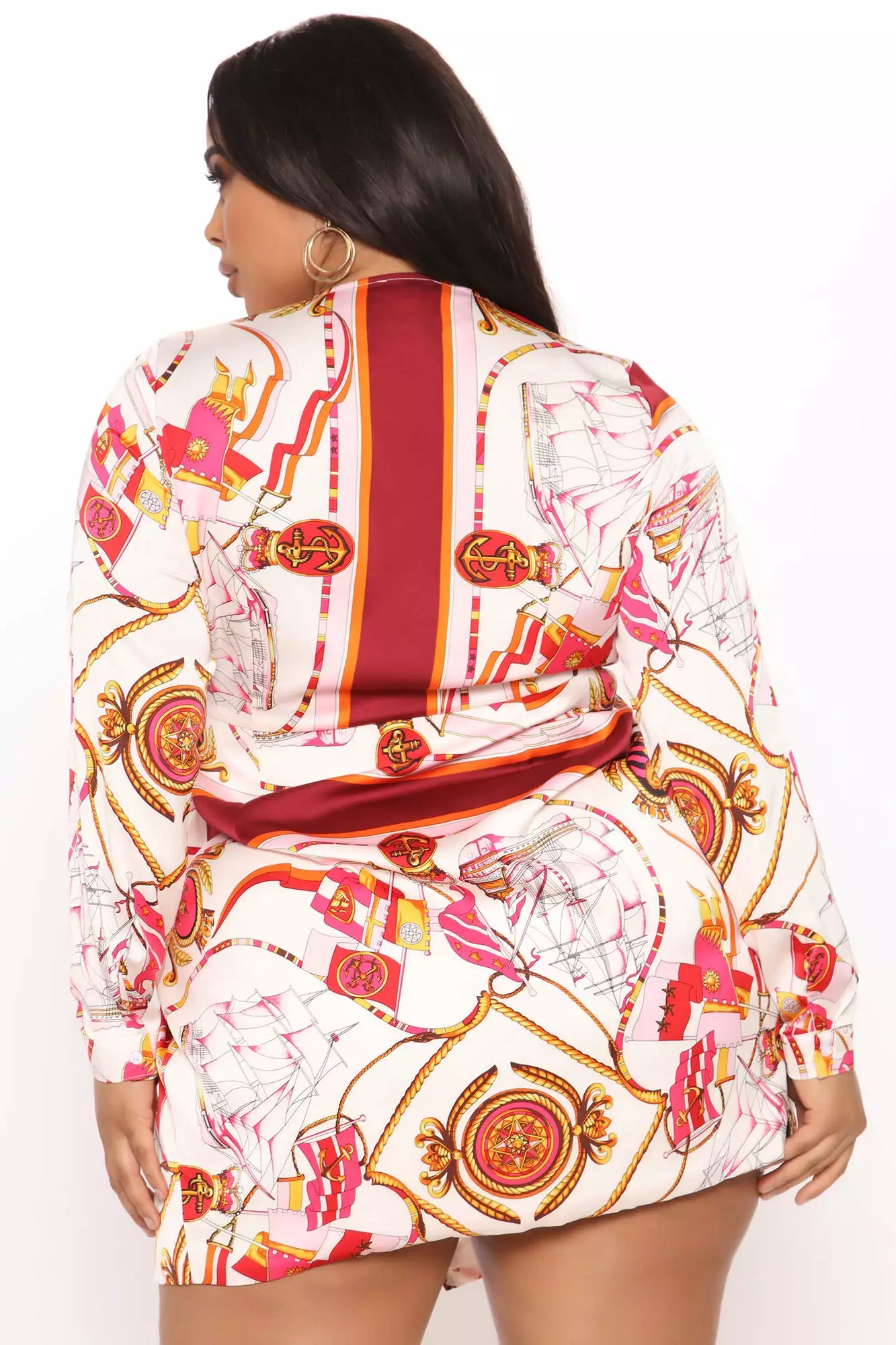 Fashion Nova Whole Lotta Class At Sea Satin Mini Dress - Pink/combo 13 Fashion Nova Whole Lotta Class At Sea Satin Mini Dress - Pink/combo - Image 11