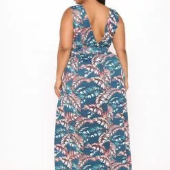 Fashion Nova Love Spree Maxi Dress - Teal/combo -Fashion Nova Dresses Shop 06 07 21Studio3 RT TB 14 59 07 67 AR23231 Tealcombo 0752 PLUS JK