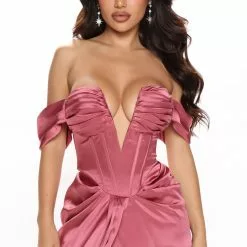 Fashion Nova Fancy This Satin Maxi Dress - Marsala -Fashion Nova Dresses Shop 06 07 22Studio2 ME KP 14 50 23 19 MD8006 Marsala 0083 PB