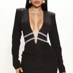 Fashion Nova In Motion Mini Dress - Black