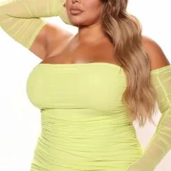 Fashion Nova Gia Mesh Maxi Dress Set - Lime -Fashion Nova Dresses Shop 06 09 22Studio3 ME AC 11 23 32 15 74815E Lime 0844 PLUS SG