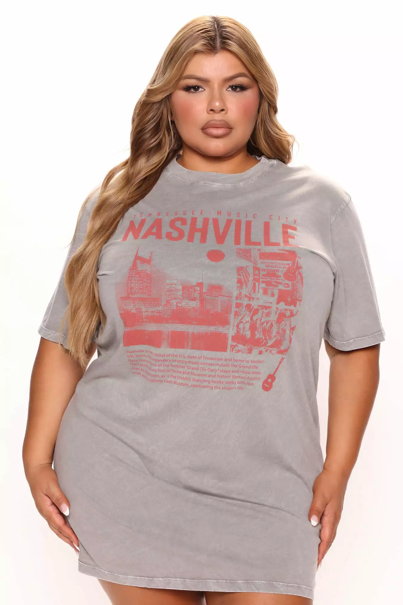Fashion Nova Nashville Washed T-shirt Dress - Taupe 8 Fashion Nova Nashville Washed T-shirt Dress - Taupe - Image 6