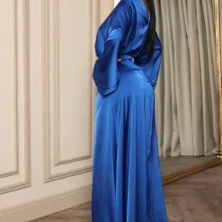 Fashion Nova Kiss The Sky Satin Maxi Dress - Royal -Fashion Nova Dresses Shop 06 09 22Studio5 CE RL 14 30 46 23 MF2903 Royal PR 1382 EH