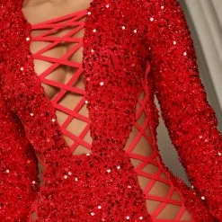 Fashion Nova Pop Champagne Sequin Maxi Dress - Red -Fashion Nova Dresses Shop 06 09 22Studio5 CE RL 14 45 44 28 DR2335 Red P 1424 EH