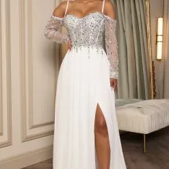 Fashion Nova Saying I Do Maxi Dress - White