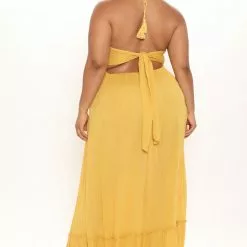 Fashion Nova Jenn Maxi Dress - Mustard -Fashion Nova Dresses Shop 06 10 21Studio1 ME SA 11 05 53 44 SD31721120 Mustard 6701 PLUS RA