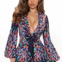 Fashion Nova My Whole Heart Maxi Dress - Navy/combo -Fashion Nova Dresses Shop 06 10 21Studio2 SN KP 12 16 02 50 DR11681 Navycombo 3816 RA