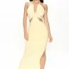 Fashion Nova Judith Maxi Dress - Yellow