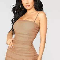 Fashion Nova Feeling My Mesh Dress - Nude -Fashion Nova Dresses Shop 06 12 18 Studio1 72065 Nude 1326 AJ JF scaled