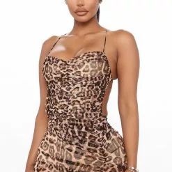 Fashion Nova Panthera Mesh Maxi Dress - Leopard -Fashion Nova Dresses Shop 06 12 20Studio1 CE MJ 14 44 28 13 LD6449 Leopard P 3758 JK