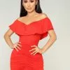 Fashion Nova Saigon Ruched Dress - Red -Fashion Nova Dresses Shop 06 13 18 Studio2 AD32985 Red 822 scaled
